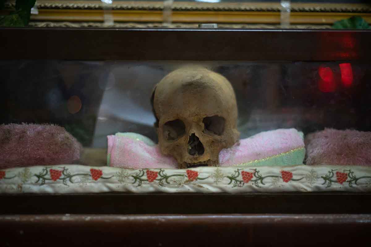 Unlabeled relic in the Church of the Great Martyr Mar Girgis, near Sohag