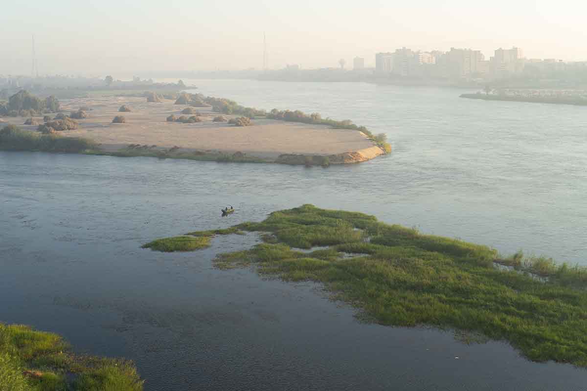 Nile fishermen in Sohag, Middle Egypt