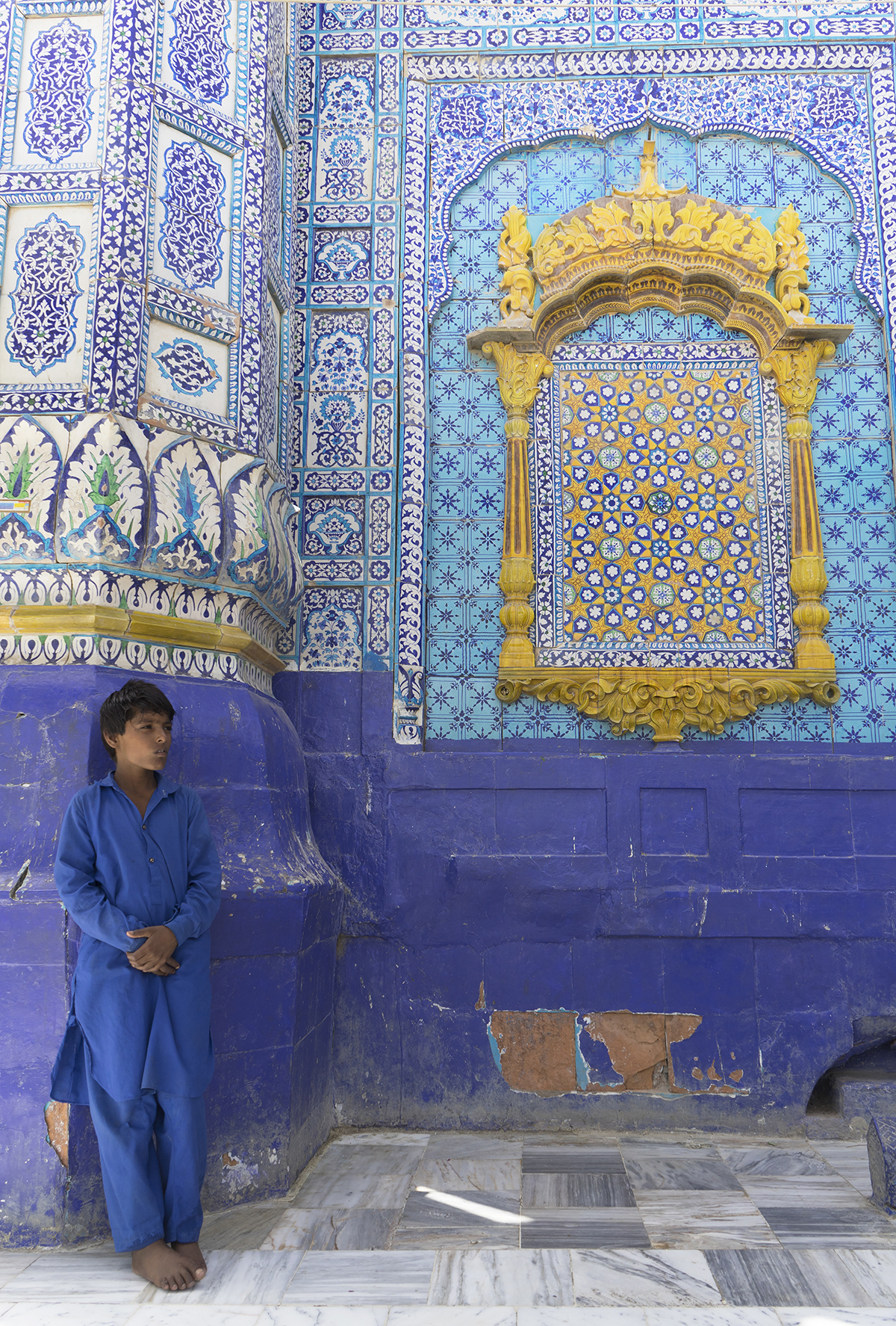 Boy at the Shrine of Sachal Sarmast