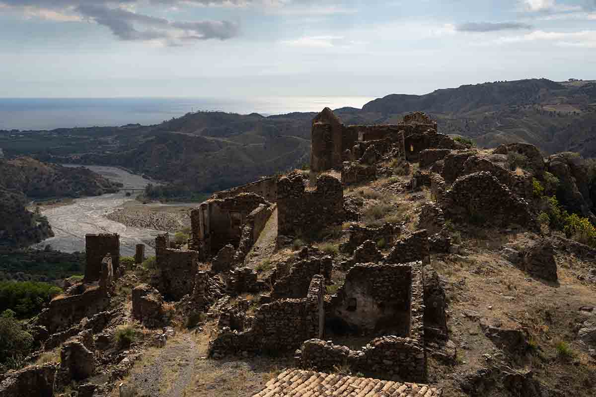 Ghost town of Amendolea Vecchia, Bovesia, Calabria