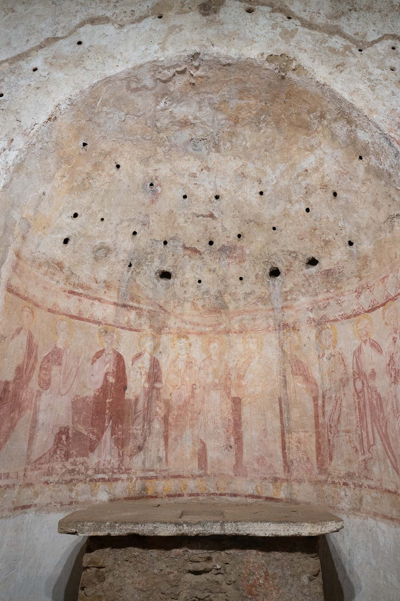 9th-century frescoes of the Chiesa di Sotterra, Calabria